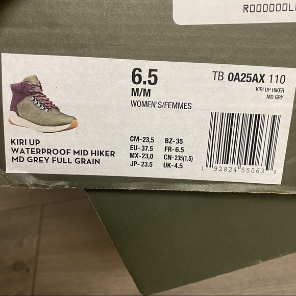 NEW Timberland | Kiri Up Waterproof Hiker Grey 6.5 - Picture 12 of 12